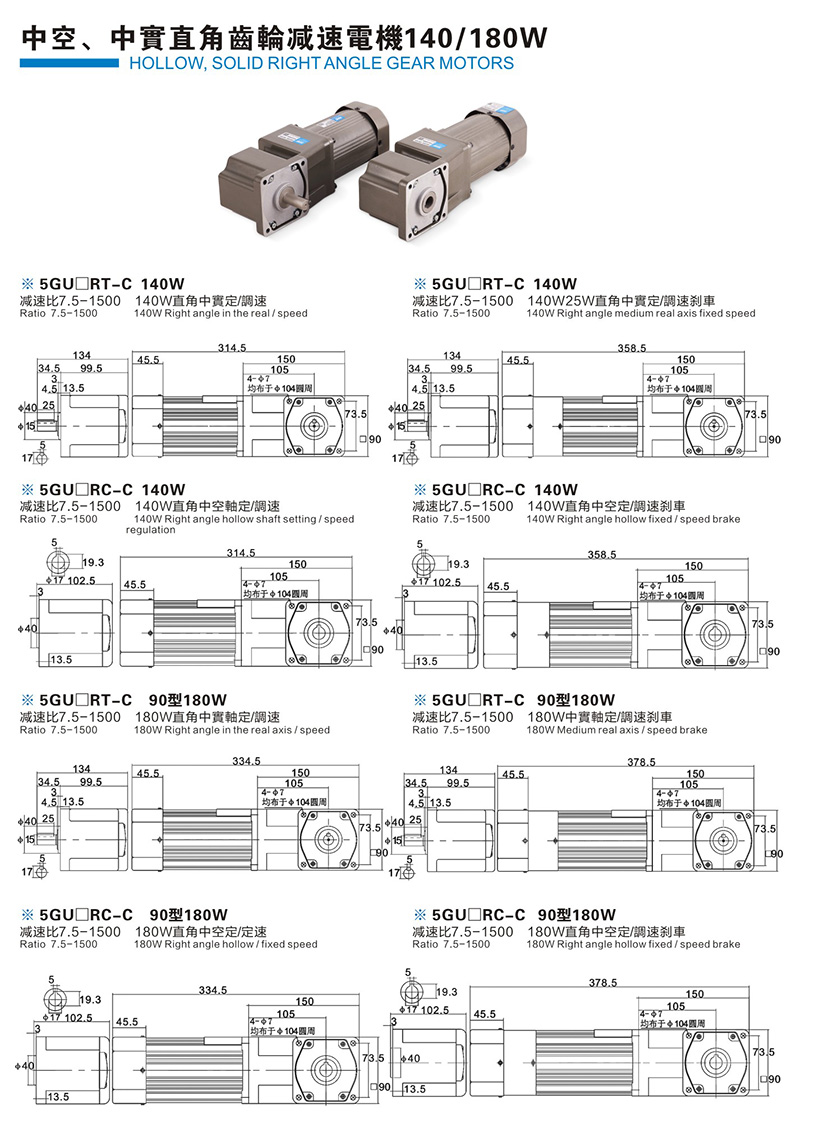 140W 180W參數